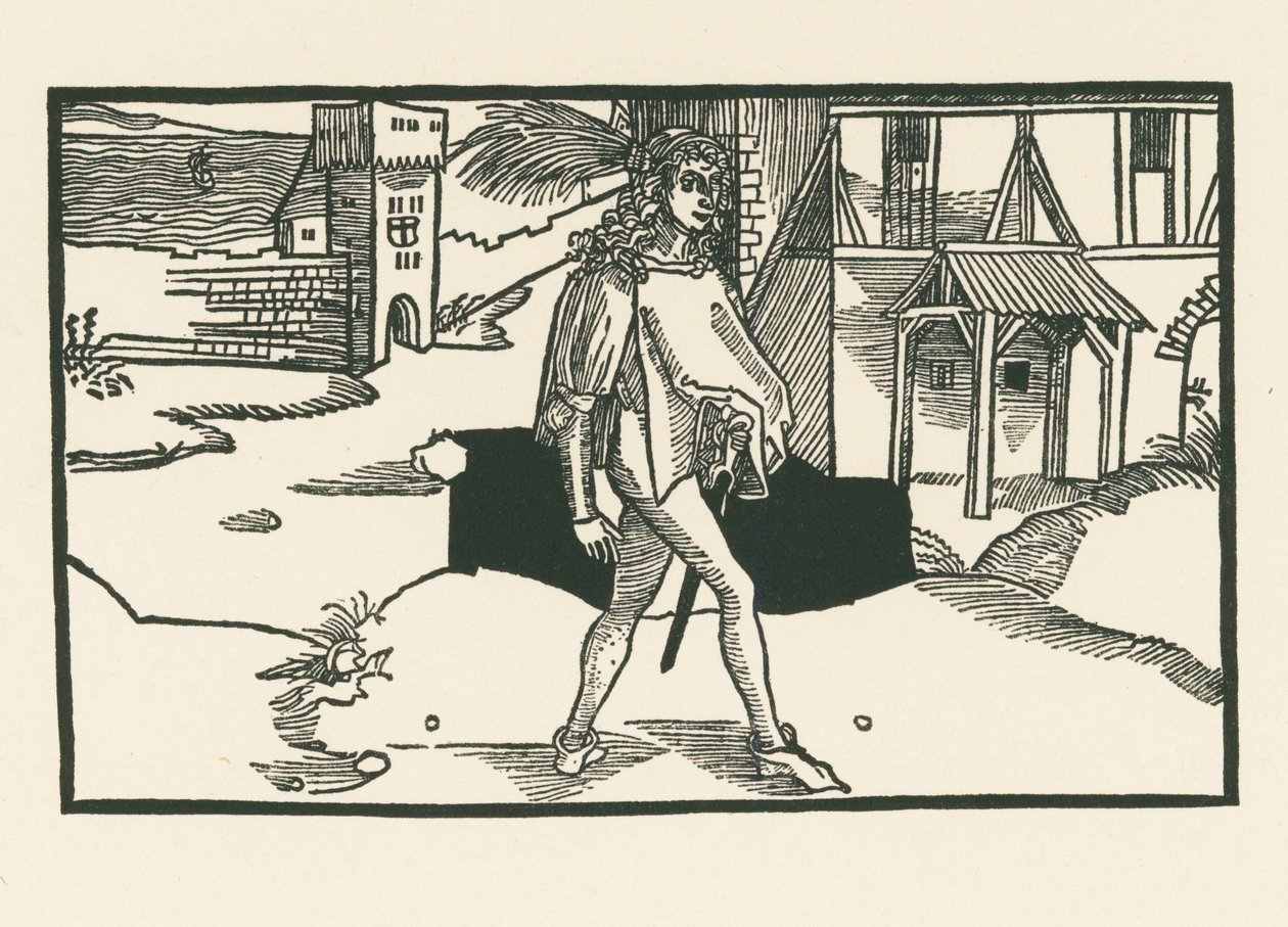 Phaedria, 1492-93 körül (fametszet) alkotó: Albrecht Dürer or Duerer