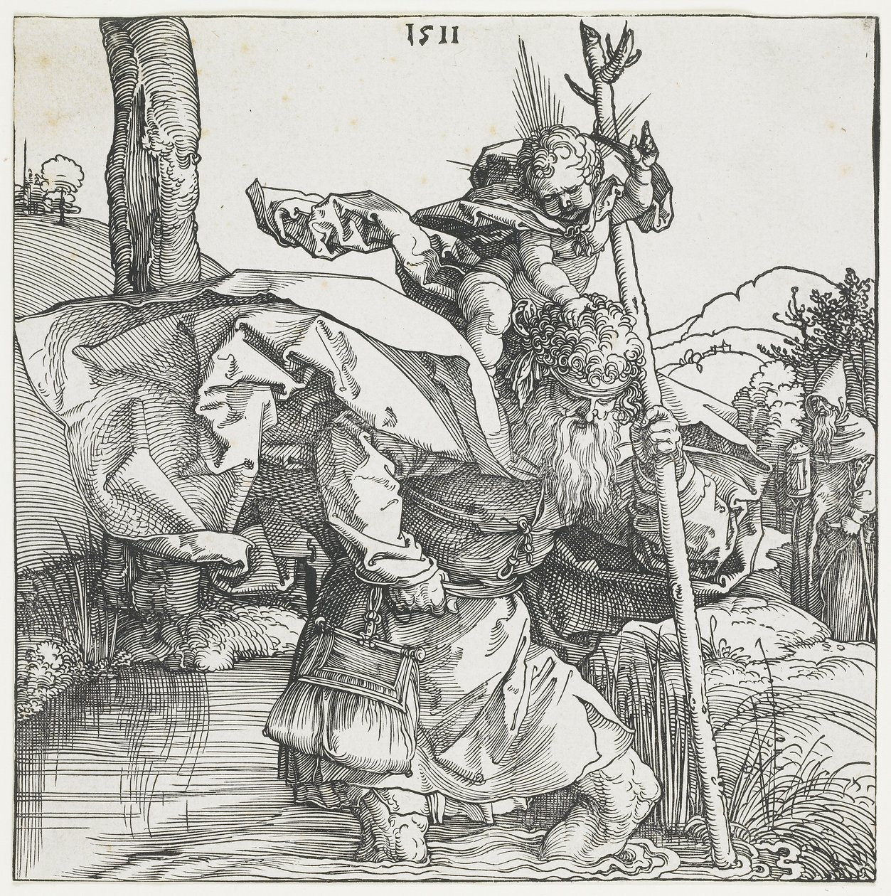 Szent Kristóf alkotó: Albrecht Dürer