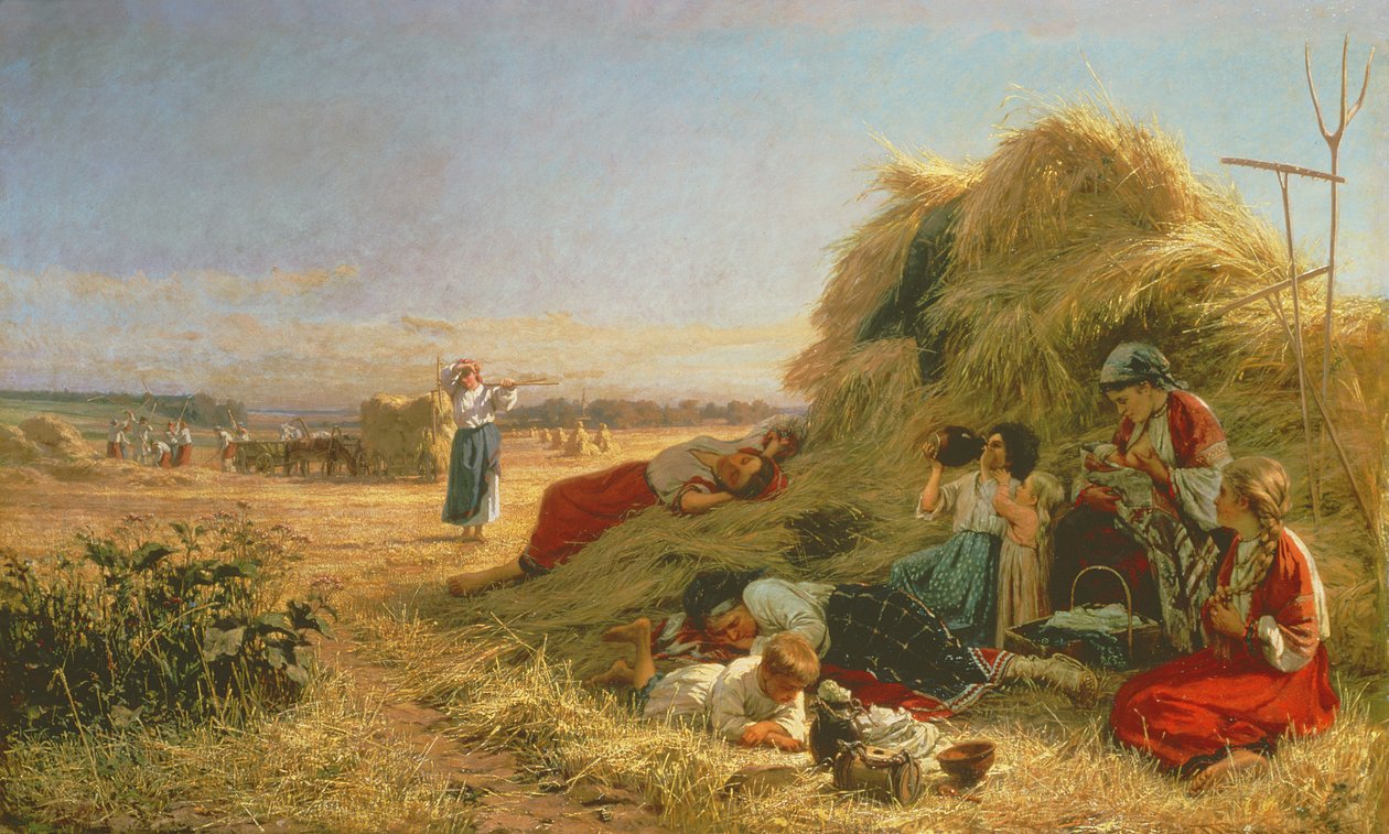 Munka a mezőkön alkotó: Aleksandr Pavlovich Bryullov