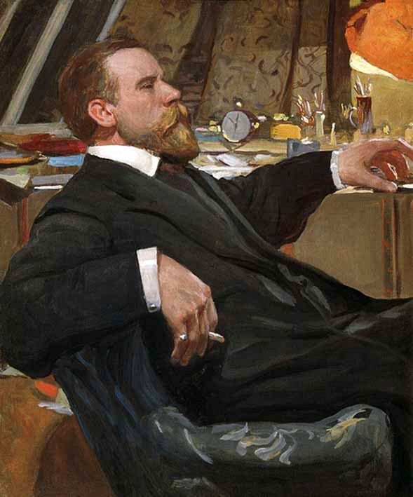  A művész portréja Ivan Goryushkin-Sorokopudovn: -n alkotó: Aleksandr Vakhrameev