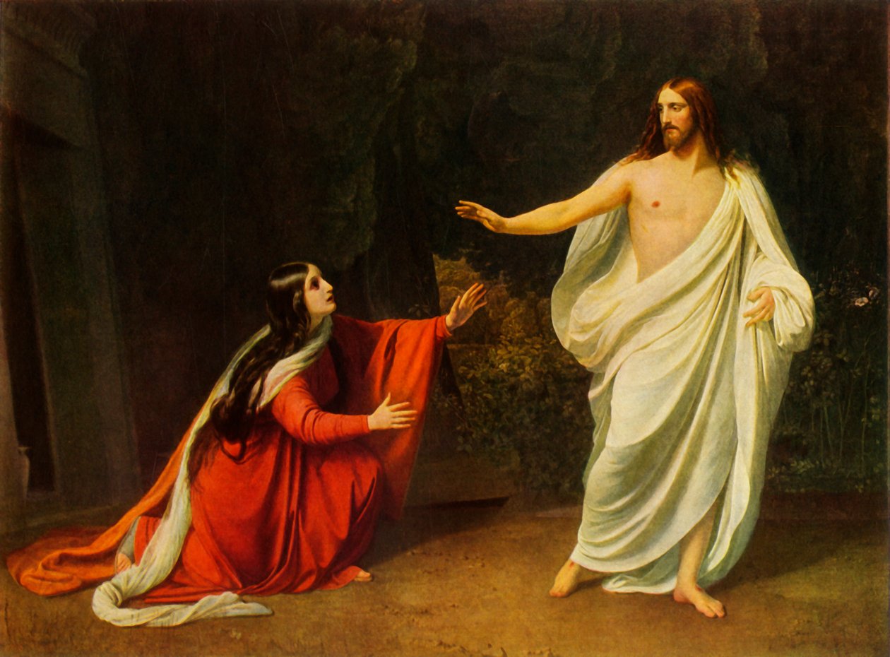 Krisztus megjelenik Mária Magdolnának, 1834, 1965. alkotó: Aleksandr Ivanov