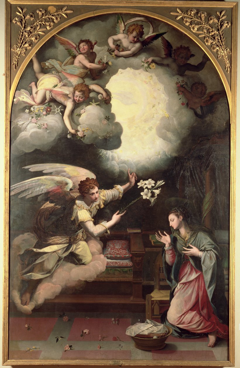 Angyali üdvözlet, 1579 alkotó: Alessandro Allori