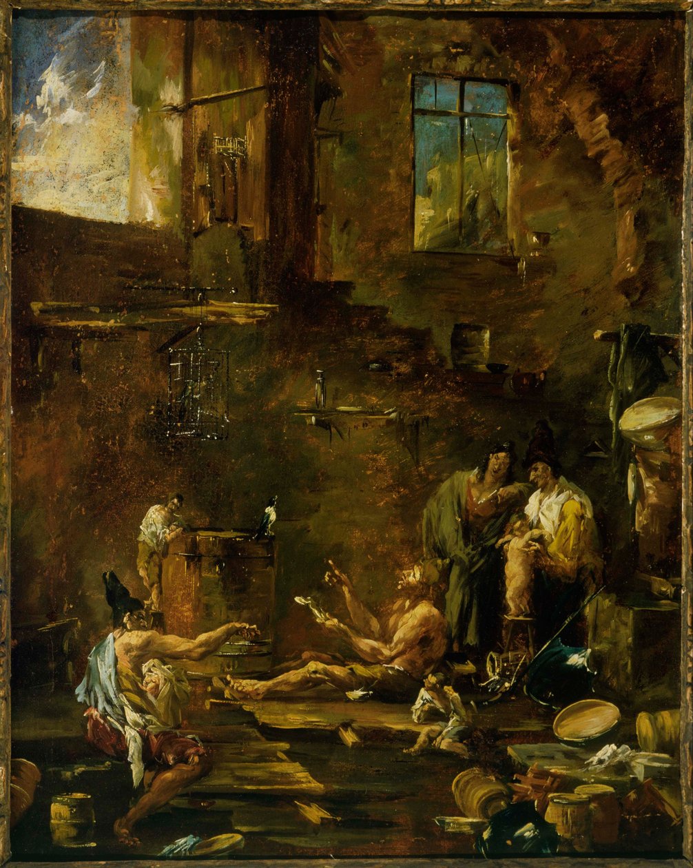 Éneklő madarak alkotó: Alessandro Magnasco