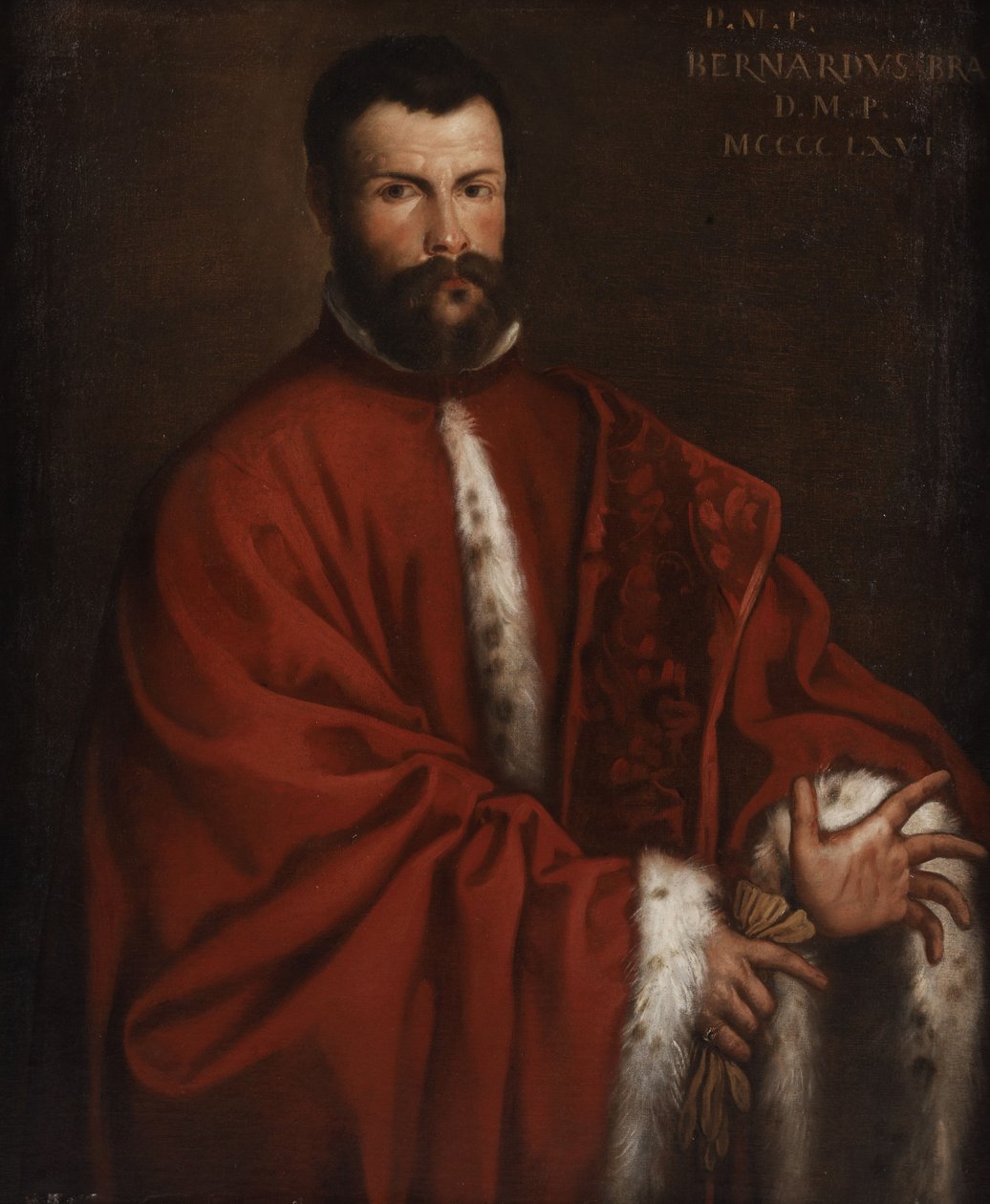 Bernardo Bra velencei magisztrátus posztumusz portréja (1466) alkotó: Alessandro Varotari