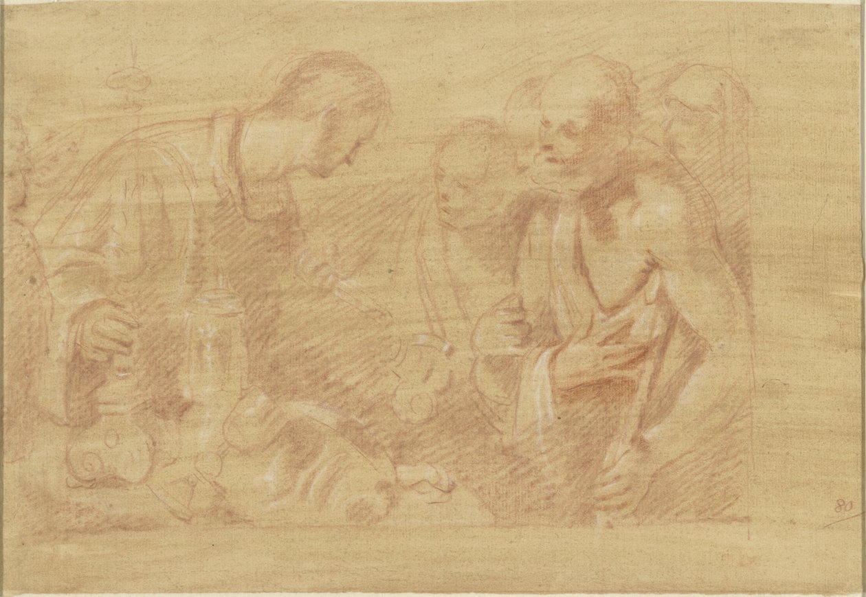 H. Laurentius en de armen alkotó: Alessandro Casolani