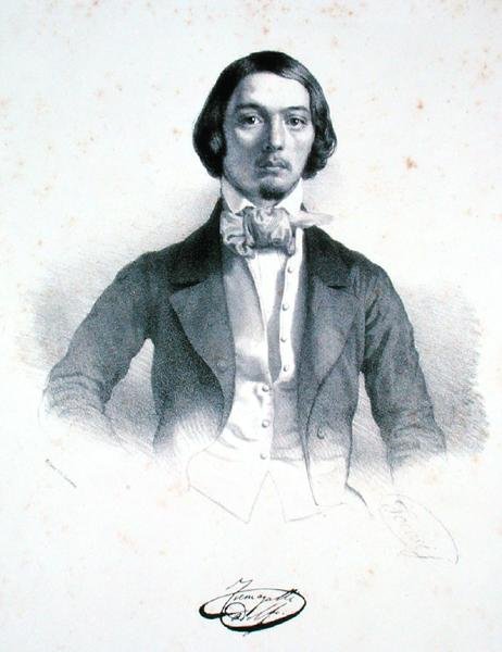 Adolfo Fumagalli (1828-56) (litográfia) alkotó: Alessandro Focosi