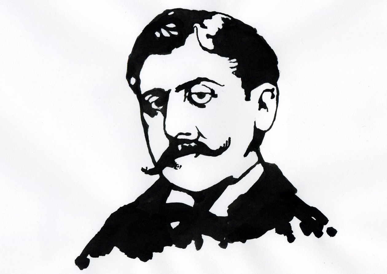 Marcel Proust (tinta papíron) alkotó: Alessandro Lonati
