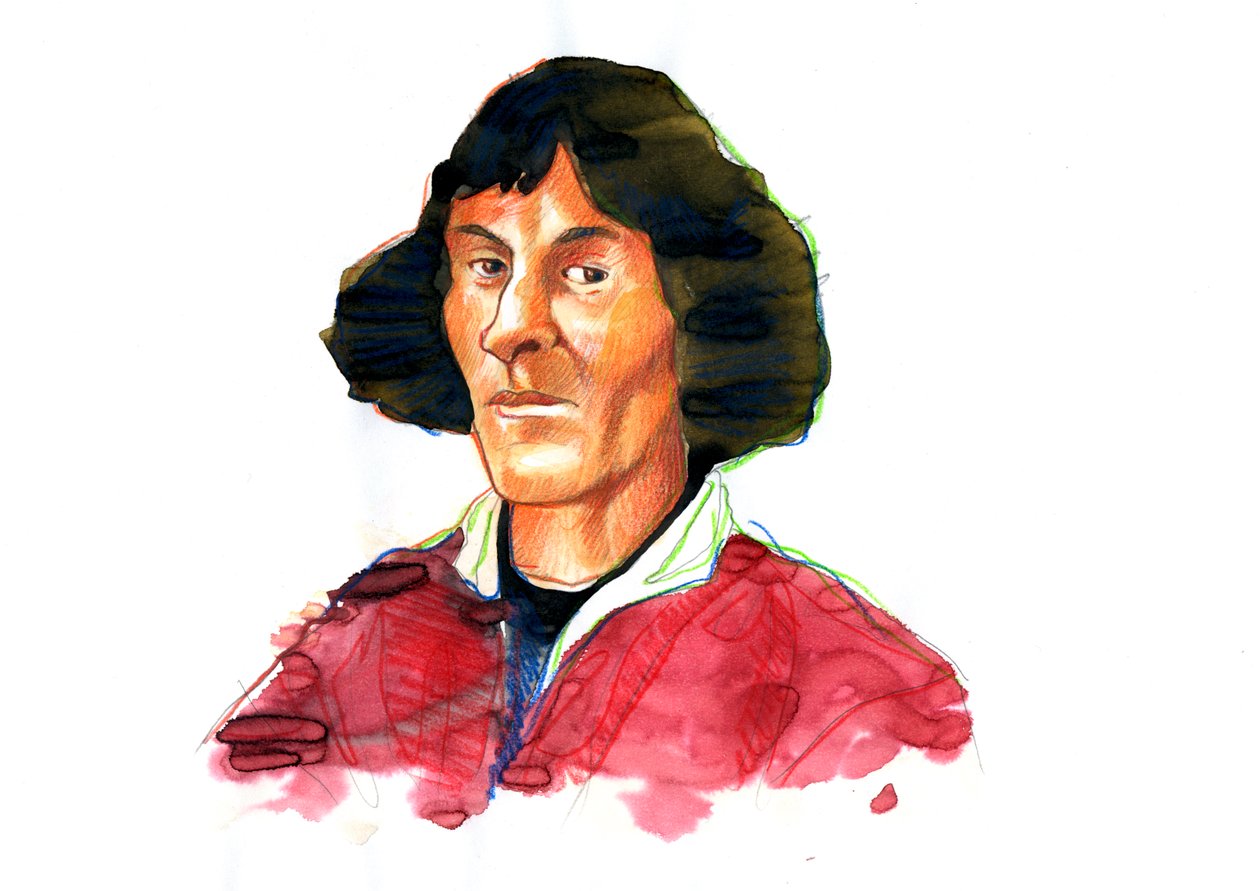 Nicolas Kopernikusz portréja (Nicolaus Copernicus alkotó: Alessandro Lonati