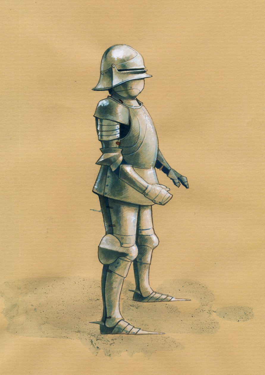 Katonapáncél Illusztráció: Alessandro Lonati alkotó: Alessandro Lonati