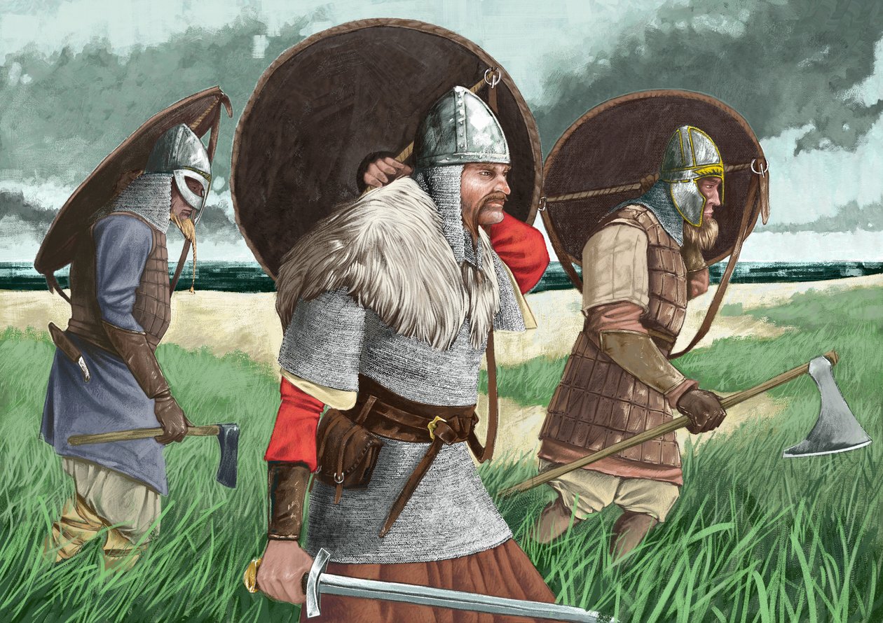 Viking harcosok partraszállás alkotó: Alessandro Lonati