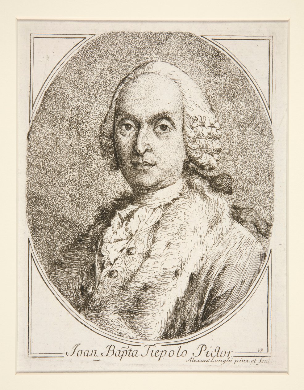 G.B. portréja Tiepolo alkotó: Alessandro Longhi