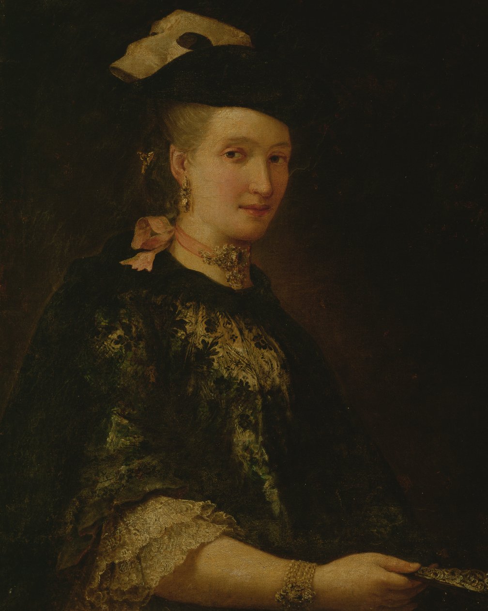 Egy hölgy portréja alkotó: Alessandro Longhi