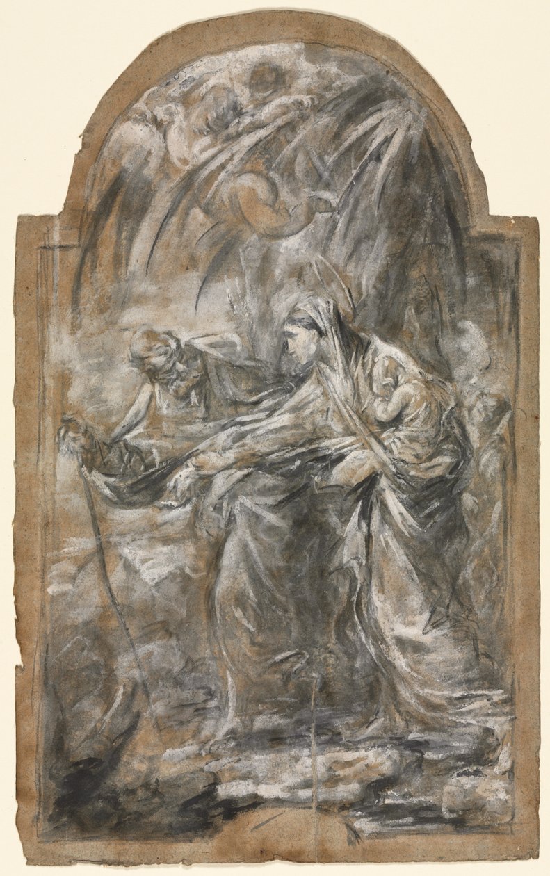 Repülés Egyiptomba, 1740-es évek. alkotó: Alessandro Magnasco