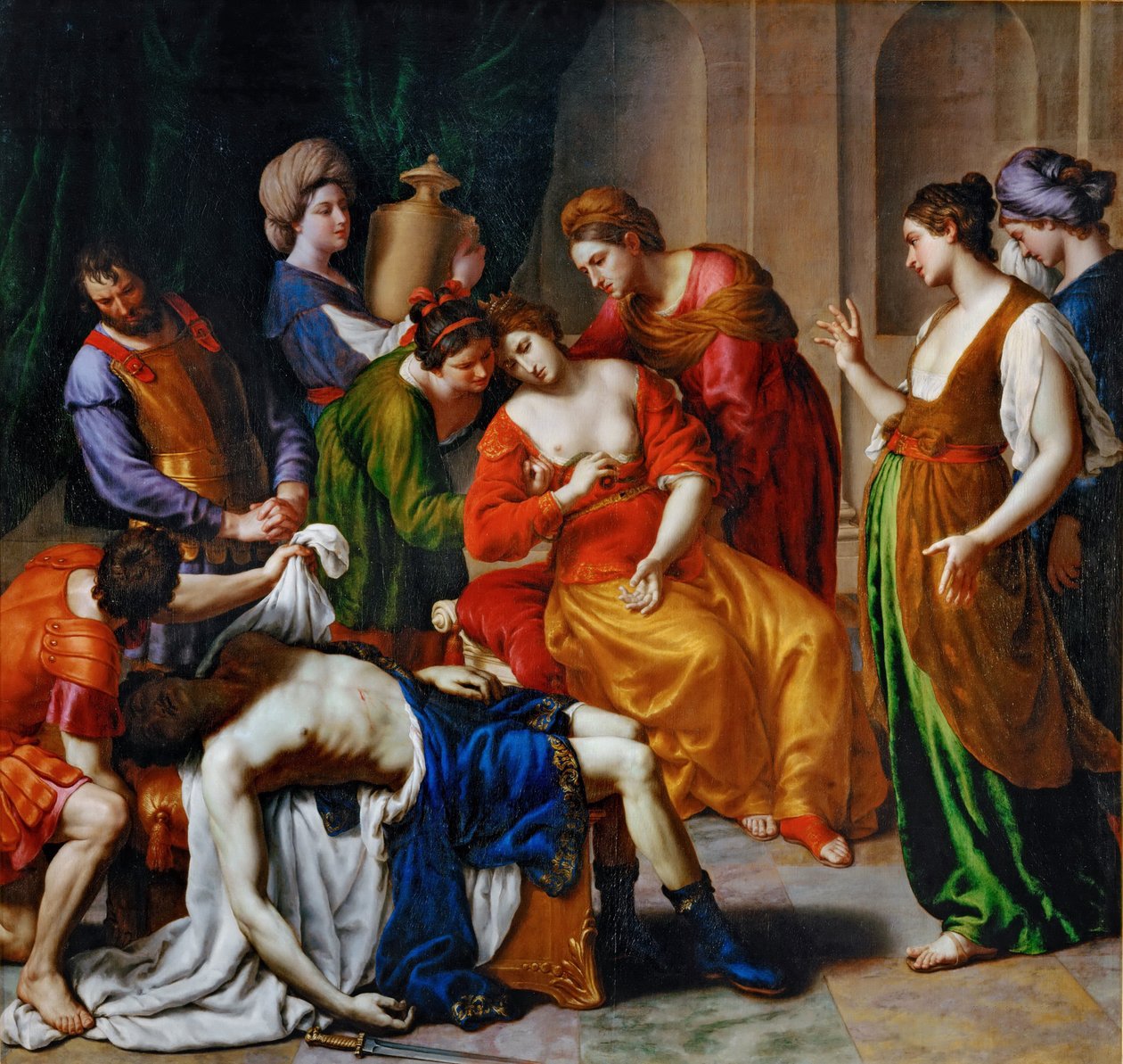 Kleopátra halála alkotó: Alessandro Turchi