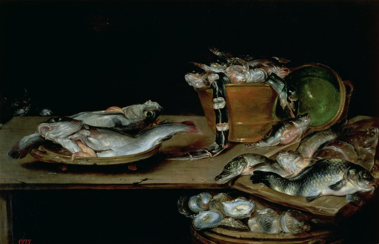 Csendélet halakkal alkotó: Alexander van Adriaenssen