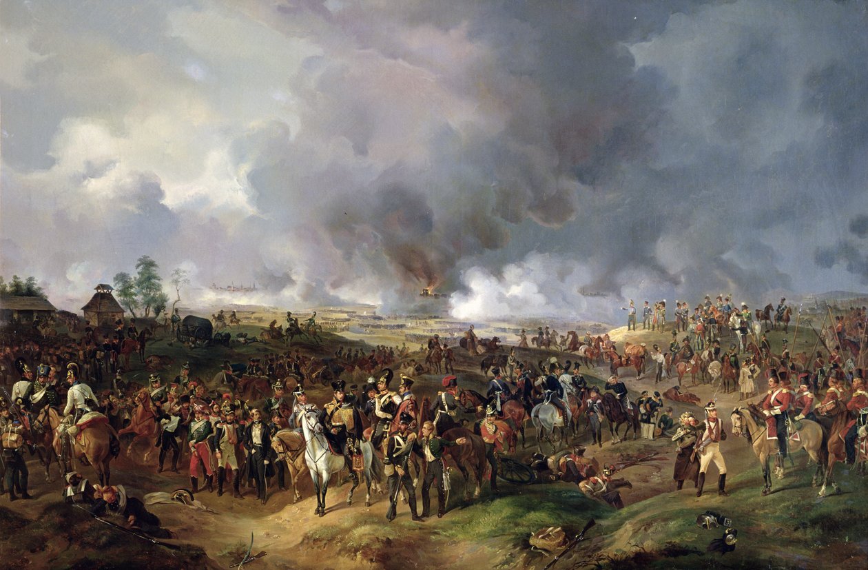 A lipcsei nemzetek csatája, 1813 alkotó: Alexander Ivanovich Sauerweid