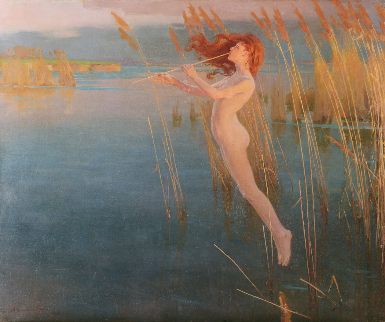 A nádas hosszú kiáltása Evenen, 1896 alkotó: Alexander Mann