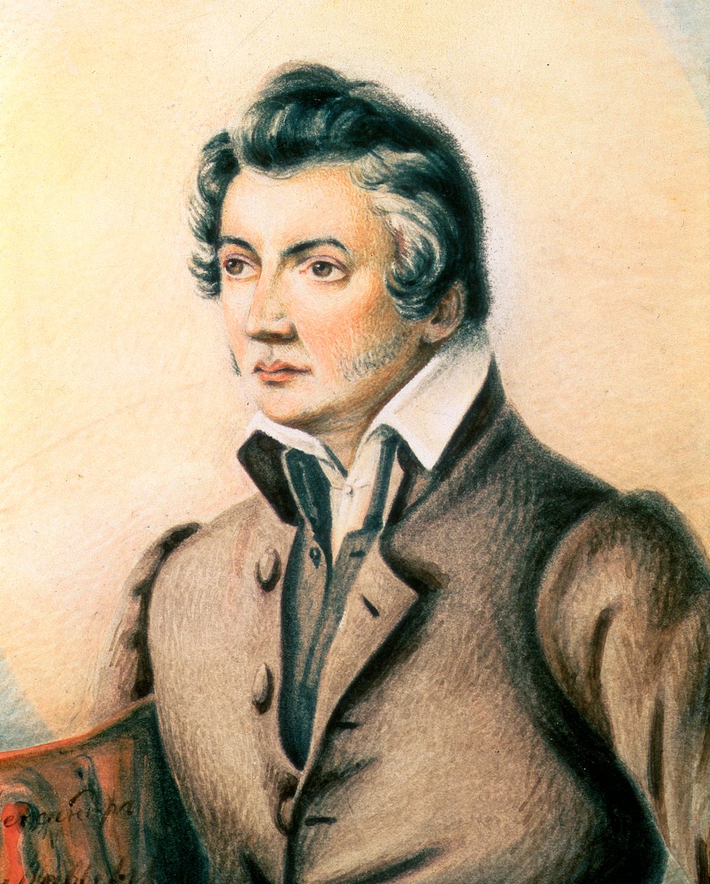 Nyikita Muravjov portréja, 1836 (wc és színes ceruzák) alkotó: Alexander Mikhailovich Muravyov