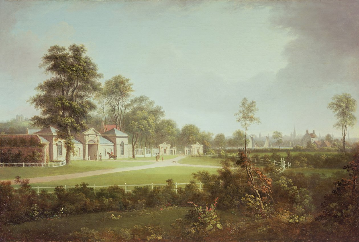 Annefield Glasgow-val túl, 1800 körül alkotó: Alexander Nasmyth