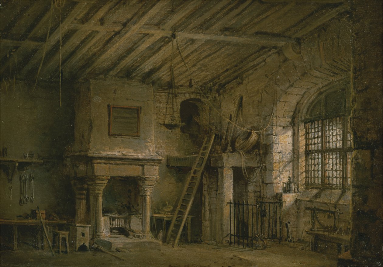 Színpadi tervezés a Heart of Midlothian számára; A Tolbooth alkotó: Alexander Nasmyth