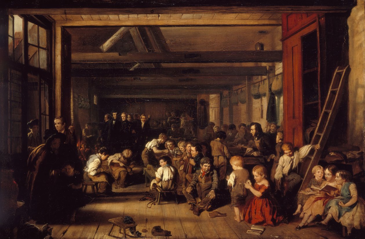 Az első rongyos iskola, Westminster, 1851. alkotó: Alexander Blaikley