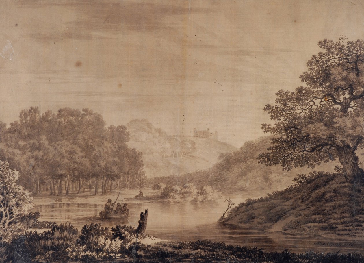 Olasz táj alkotó: Alexander Cozens