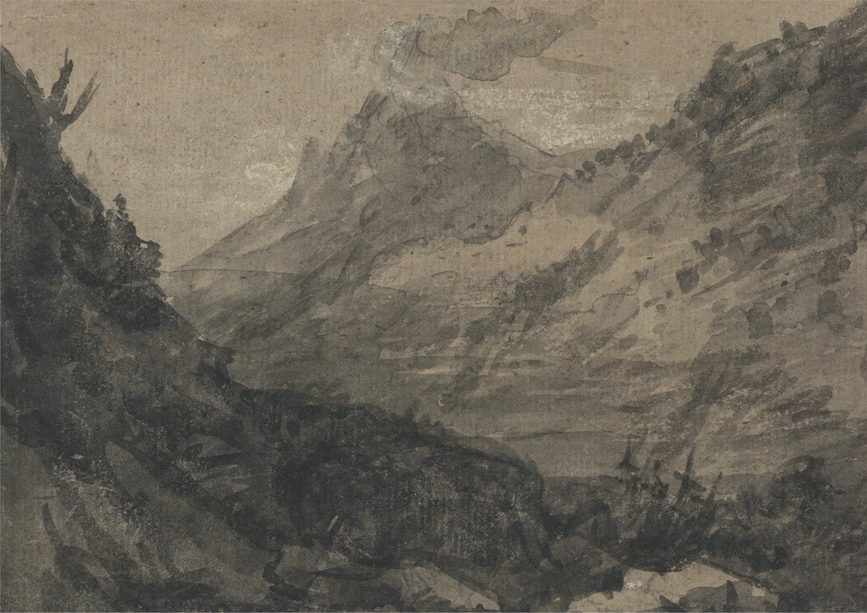 Hegyvidéki táj alkotó: Alexander Cozens