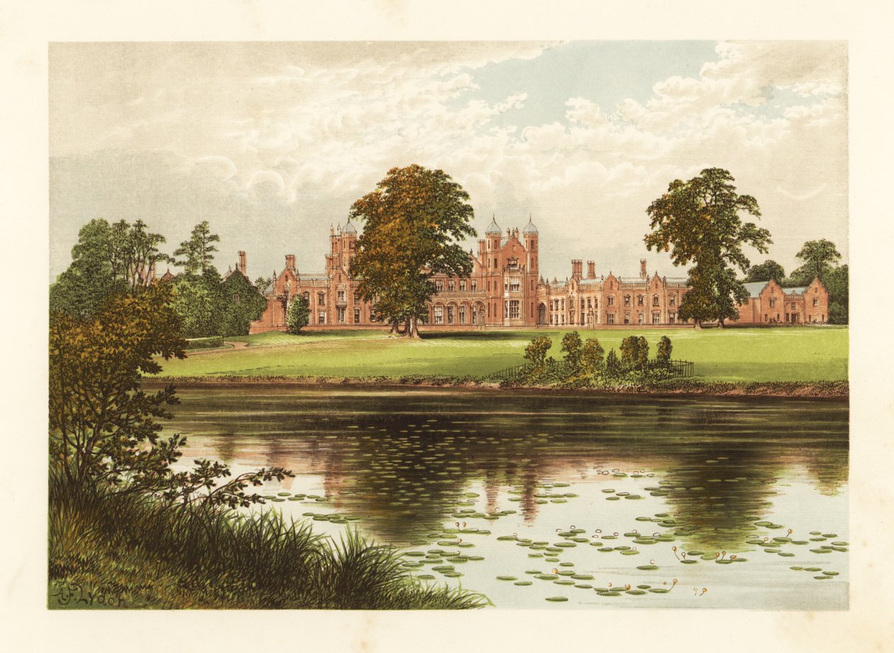 Capesthorne Hall, Cheshire, Anglia. alkotó: Alexander Francis (after) Lydon