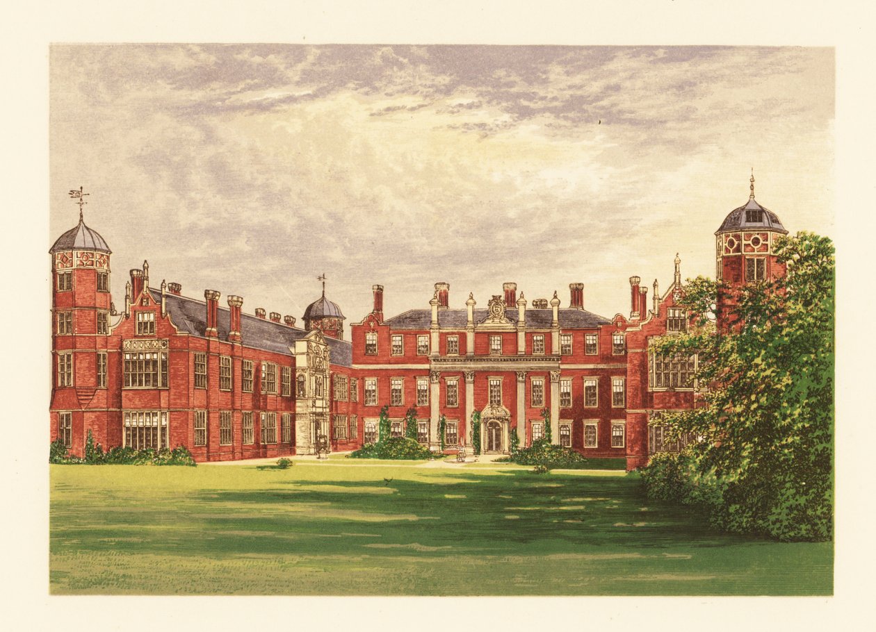 Cobham Hall, Kent, Anglia. alkotó: Alexander Francis (after) Lydon