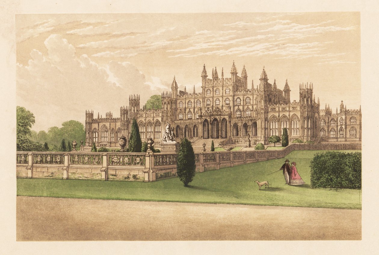 Eaton Hall, Cheshire, Anglia. alkotó: Alexander Francis (after) Lydon