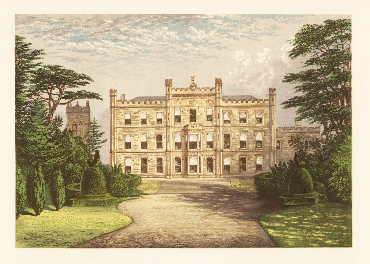Elvaston kastély, Derbyshire, Anglia. alkotó: Alexander Francis (after) Lydon