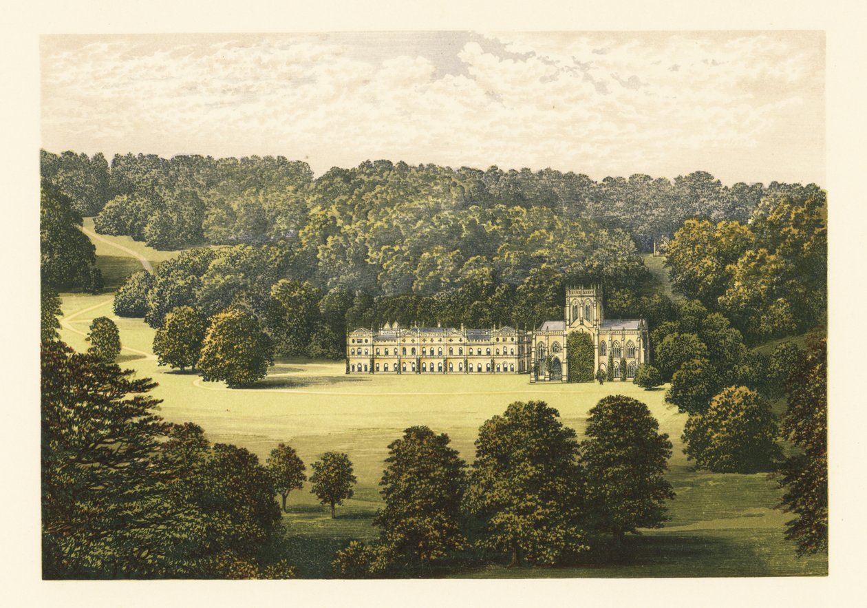 Milton Abbey, Dorsetshire, Anglia. alkotó: Alexander Francis (after) Lydon