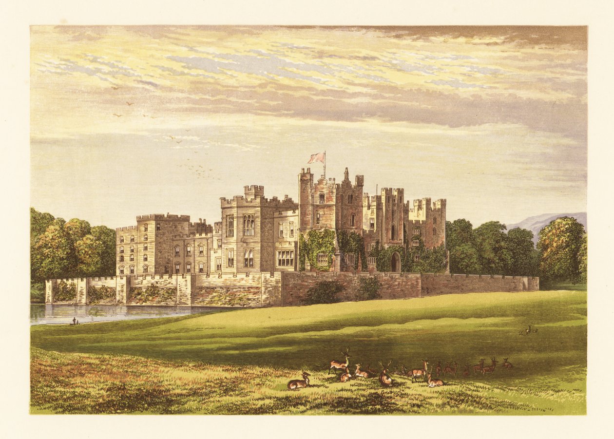 Raby kastély, Durham, Anglia. alkotó: Alexander Francis (after) Lydon