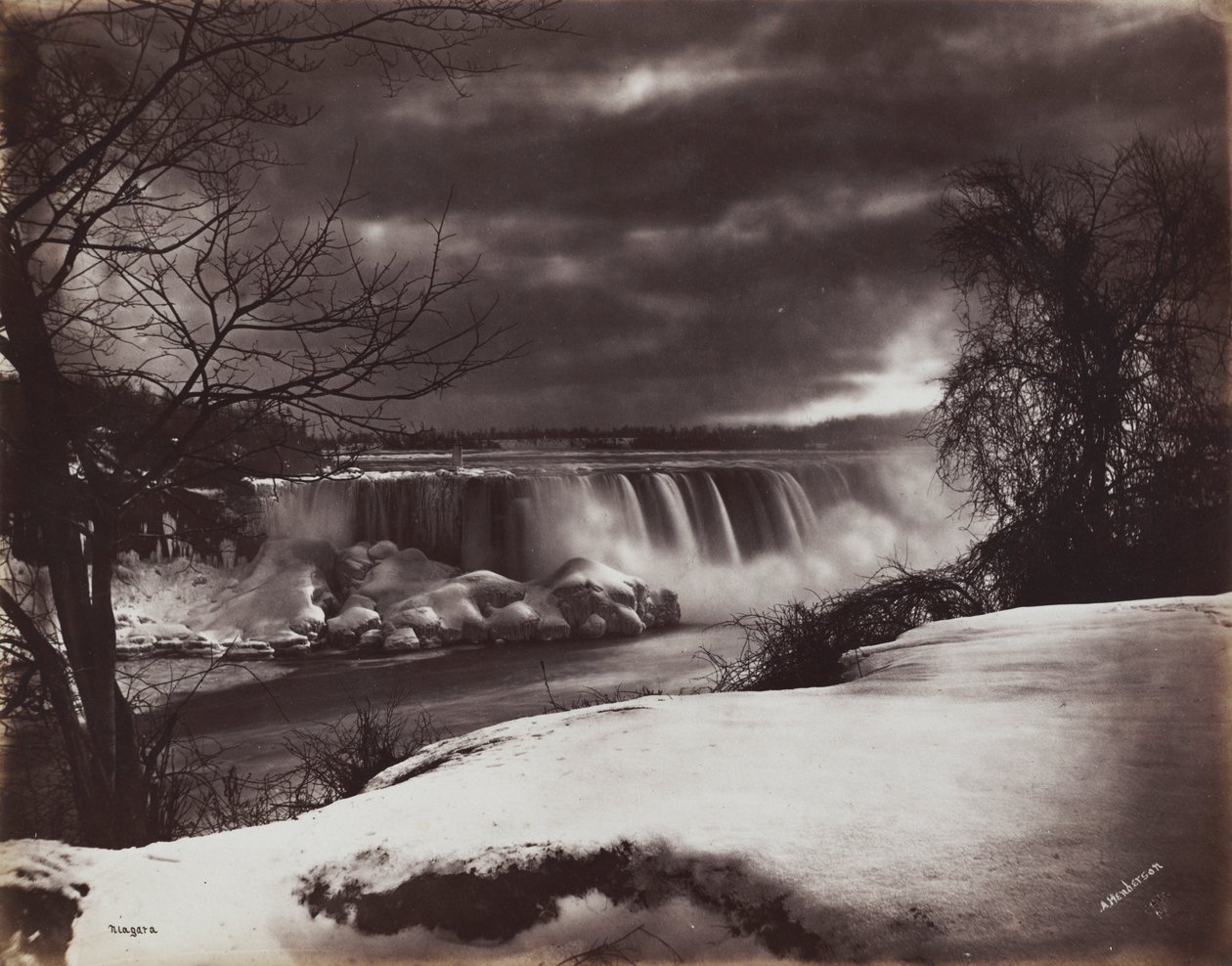 Niagara-vízesés, 1860-as évek. alkotó: Alexander Henderson