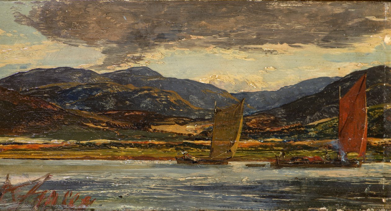 Folyói jelenet alkotó: Alexander Jnr. Fraser