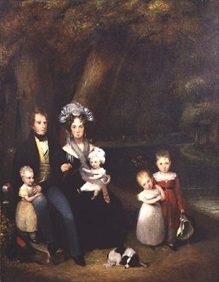 Családi csoport vagy beszélgetési darab, 1840 körül alkotó: Alexander Nasmyth