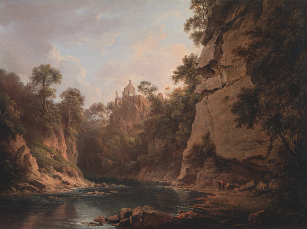 Hawthornden kastély, Edinburgh közelében alkotó: Alexander Nasmyth