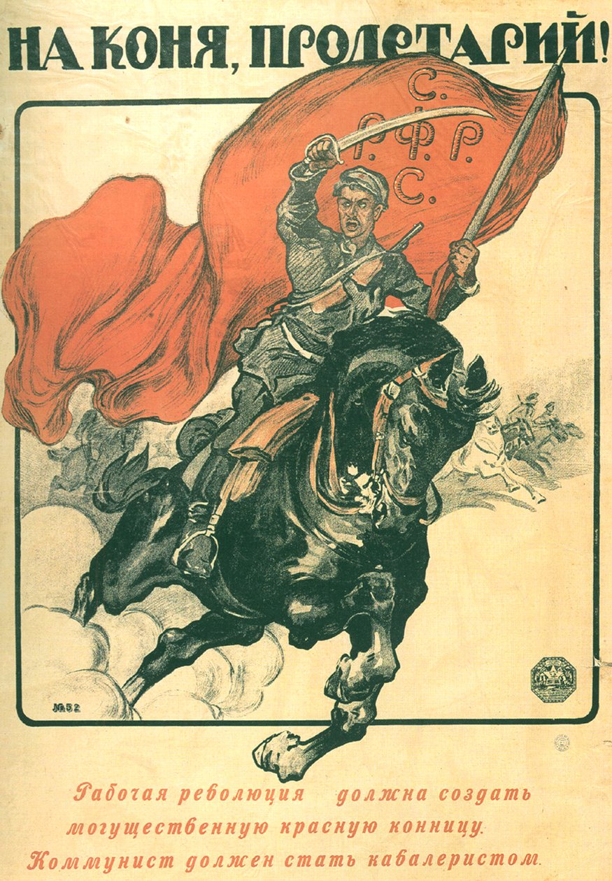 Lónak, proletár! Plakát, 1918 alkotó: Alexander Petrovich Apsit
