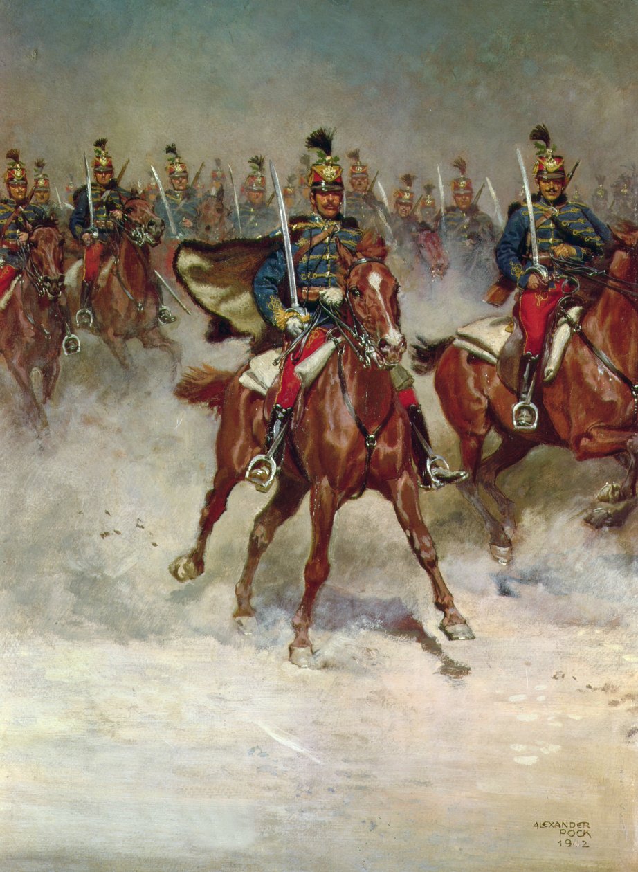 Huszár a Vágtában alkotó: Alexander Pock