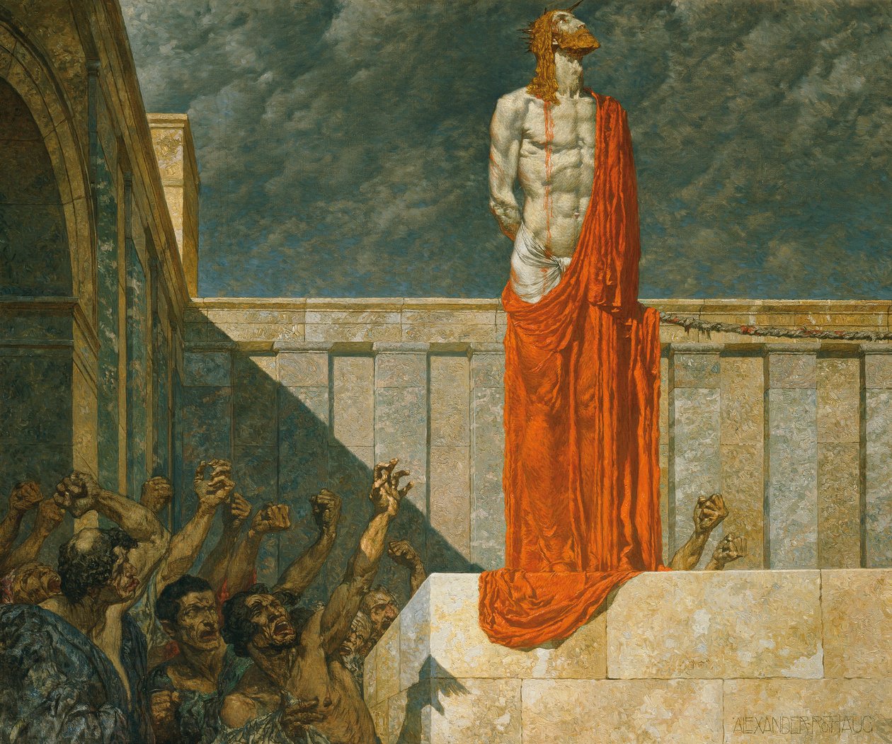 Keresztre feszítsd! alkotó: Alexander Rothaug