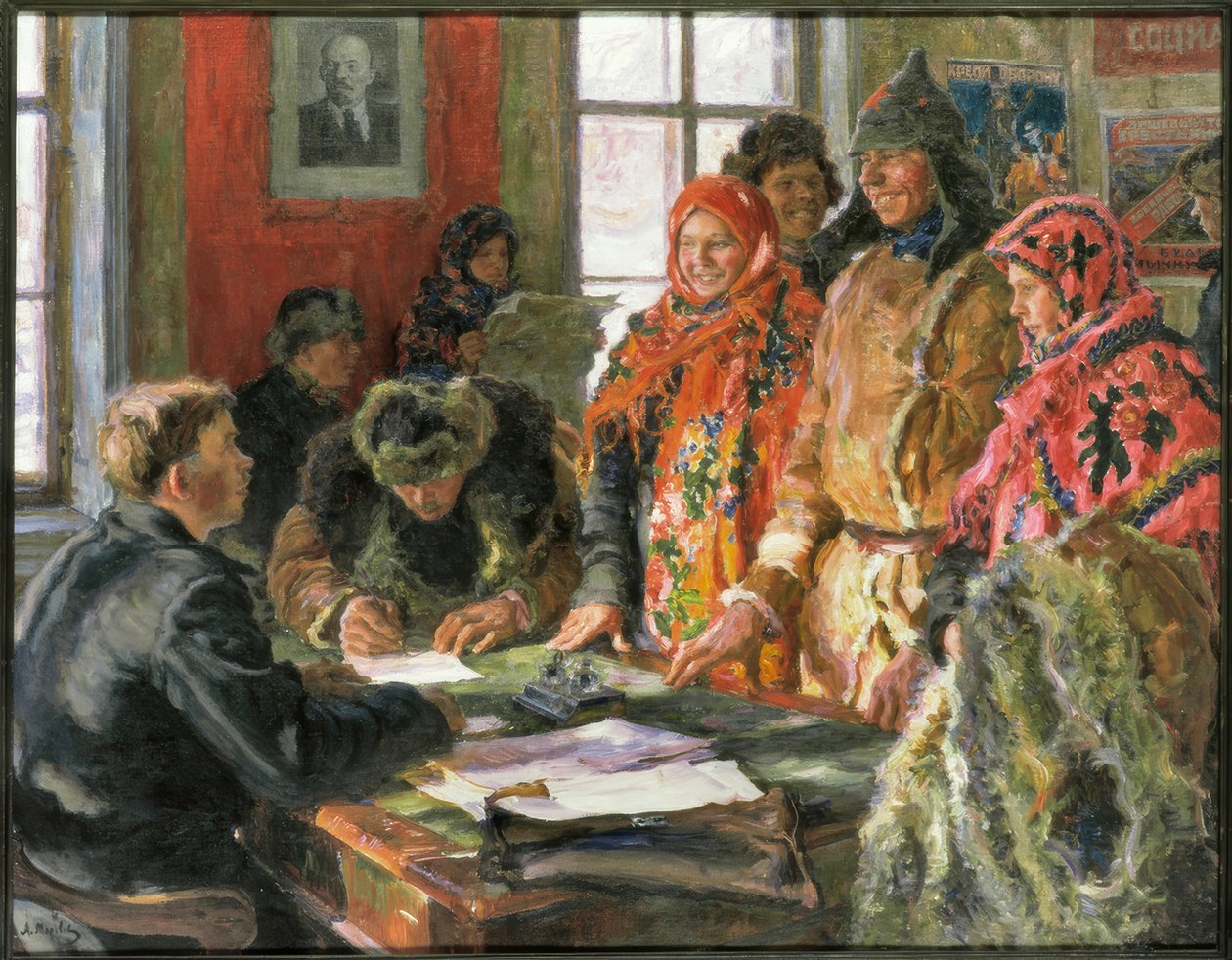 A járási anyakönyvi hivatalban alkotó: Alexander Viktorowitsch Morawow