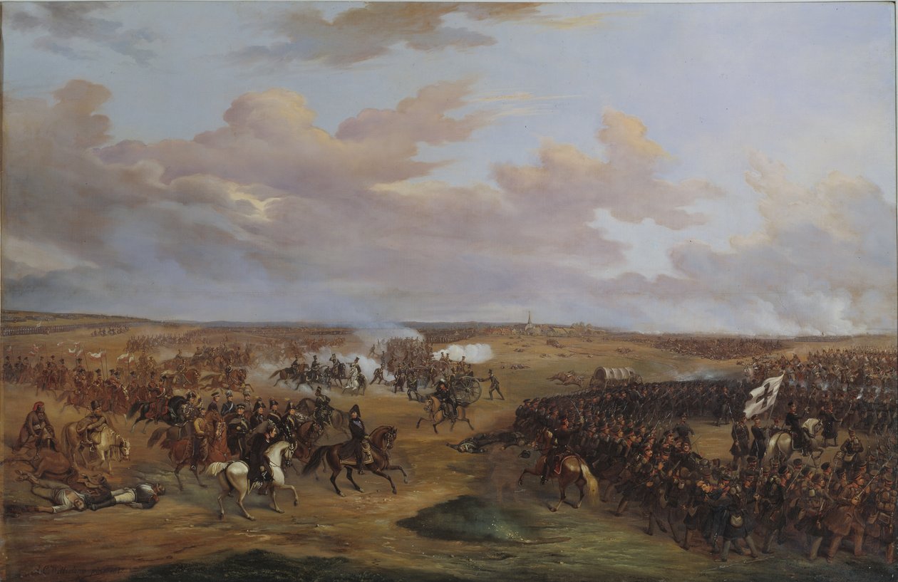 A dennewitzi csata, 1813. szeptember 6 alkotó: Alexander Wetterling