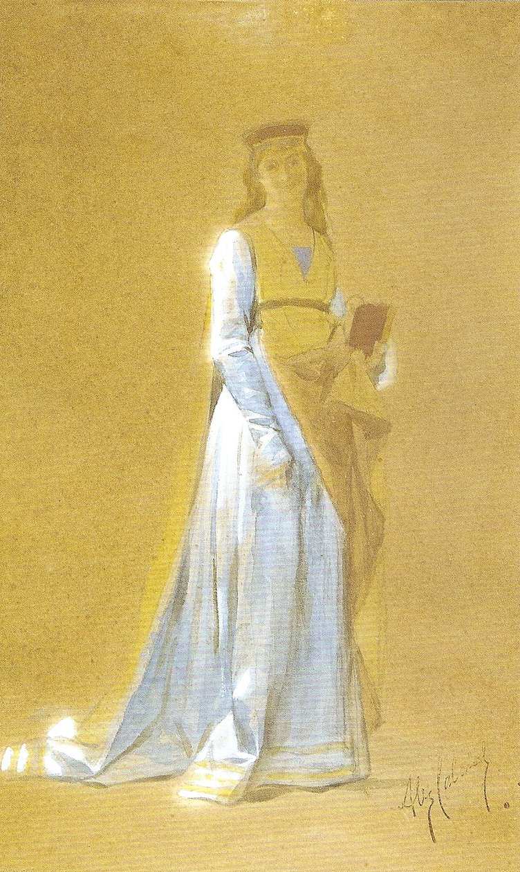 Középkori hölgy alkotó: Alexandre Cabanel