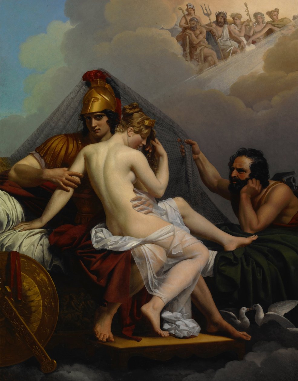 Mars és Vénusz Meglepte Vulkán alkotó: Alexandre Charles Guillemot