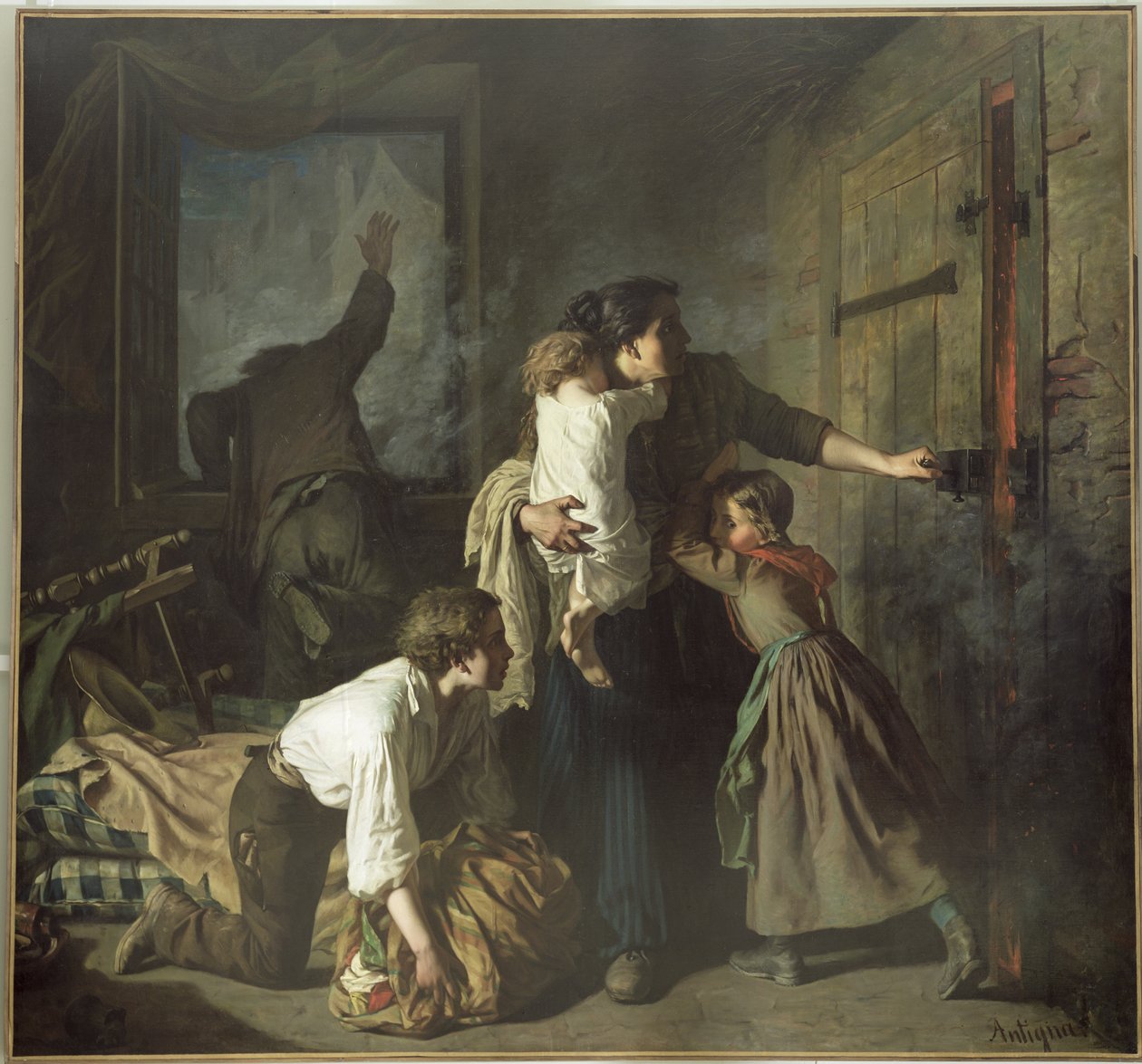 A tűz, 1850 alkotó: Alexandre Antigna