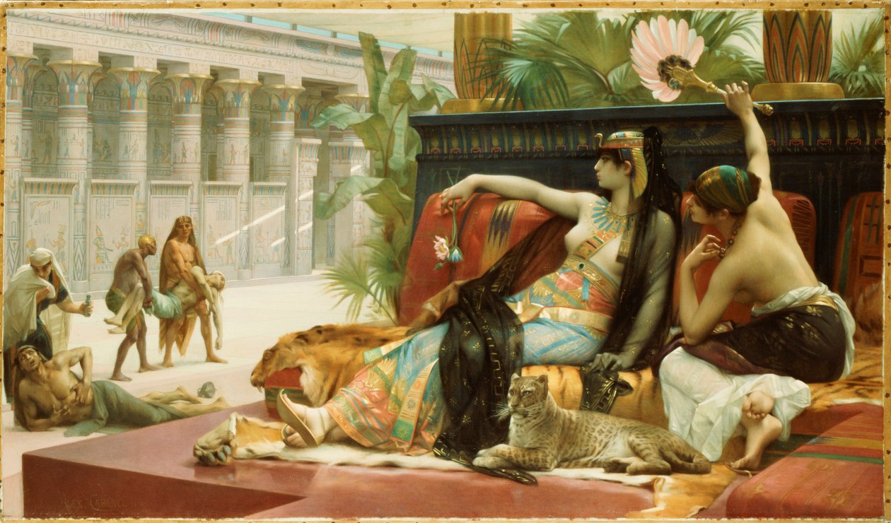Kleopátra mérget tesztel az elítélt rabszolgákon, 1887 alkotó: Alexandre Cabanel