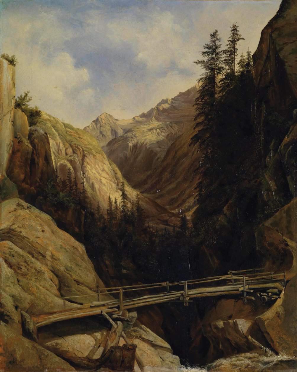 A Handeck-vízesésnél, 1842-43 alkotó: Alexandre Calame