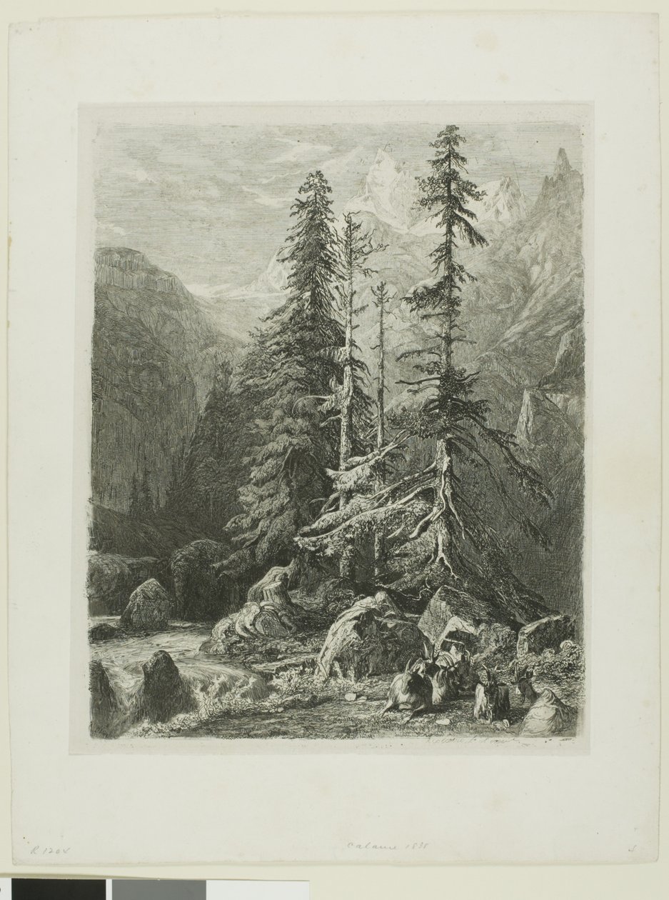 Alpesi táj alkotó: Alexandre Calame