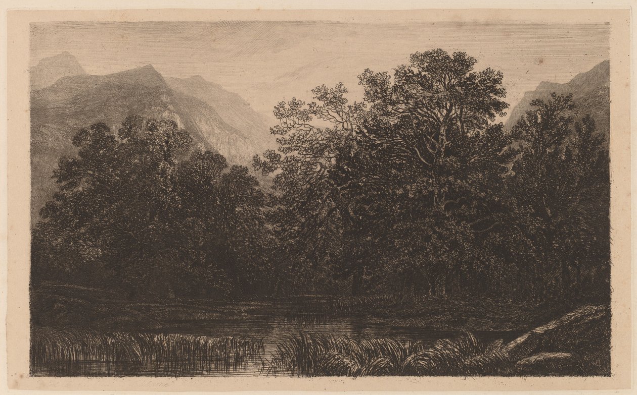 Hegyi tó alkotó: Alexandre Calame
