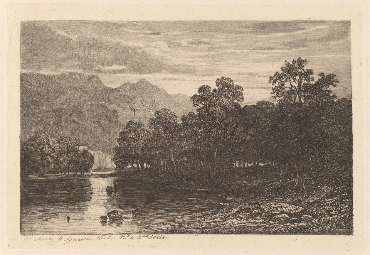 Hegyi folyó alkotó: Alexandre Calame